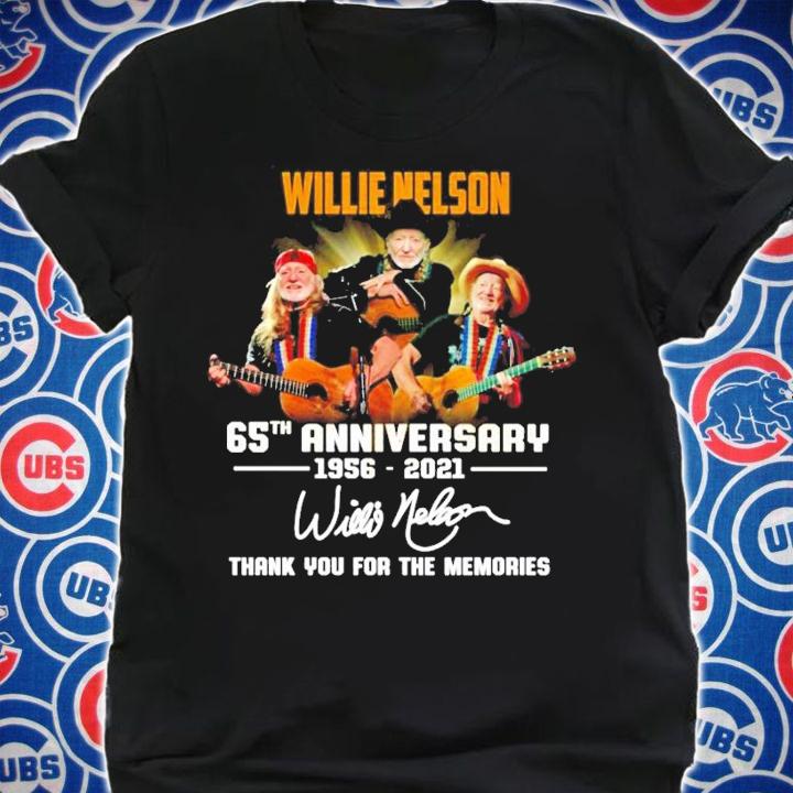 Willie Nelson 65th anniversary 1956-2021 signature shirt shirt