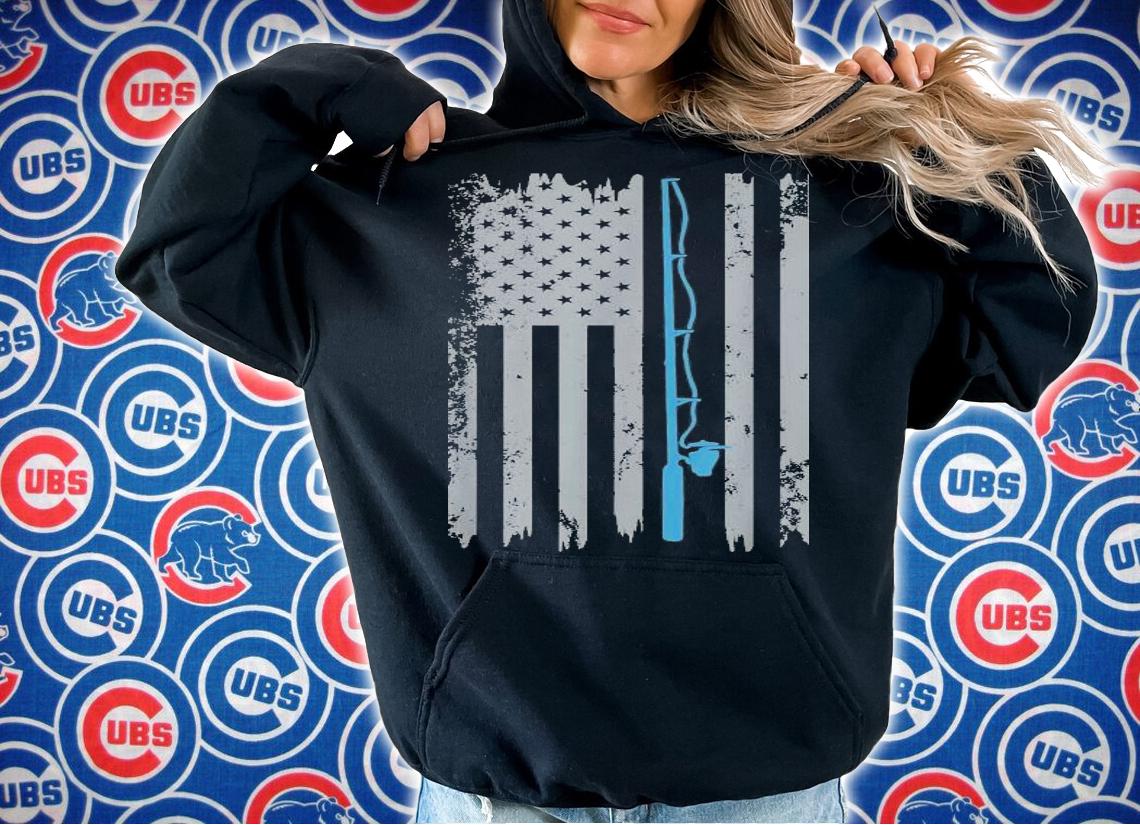 American Flag Fishing shirt hoodie