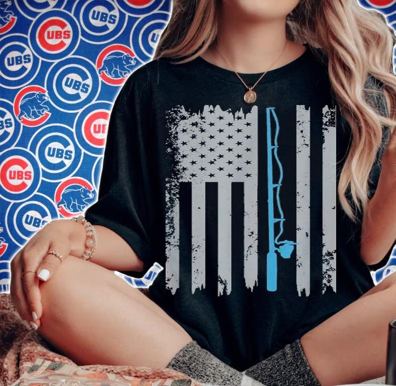 American Flag Fishing shirt woman shirt