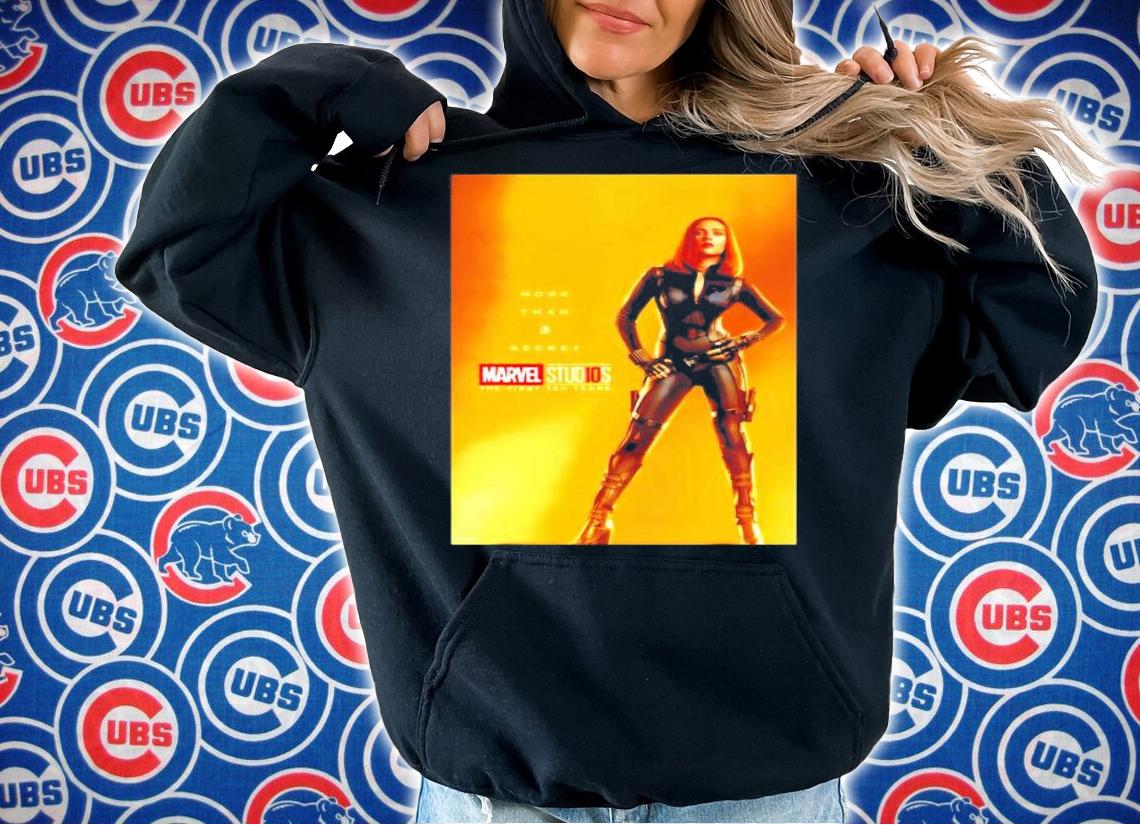 Marvel Studios 10 Years Black Widow Poster Graphic shirt hoodie