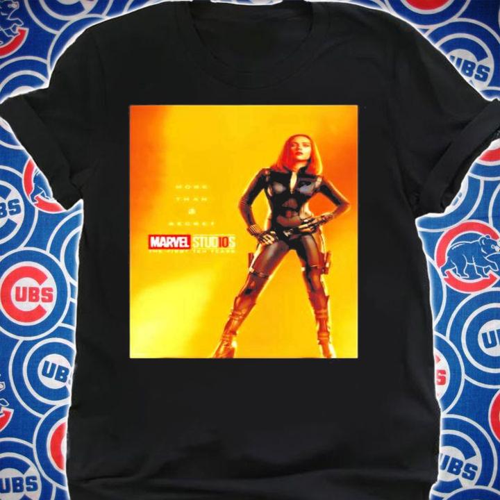 Marvel Studios 10 Years Black Widow Poster Graphic shirt shirt