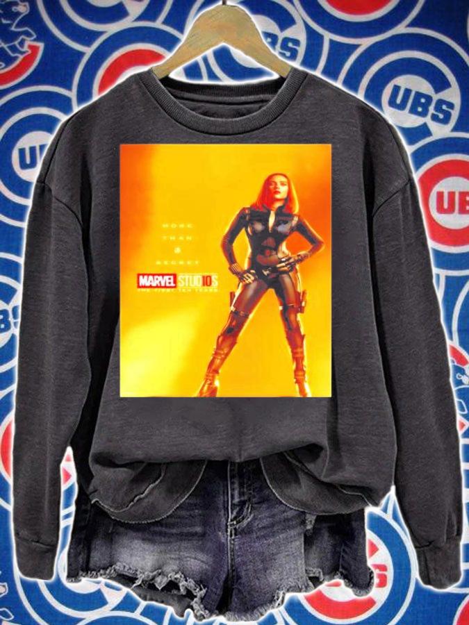 Marvel Studios 10 Years Black Widow Poster Graphic shirt sweatshirt