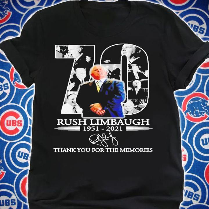 Always Remember Legends Never Die RIP Rush Limbaugh 1951-2021 shirt