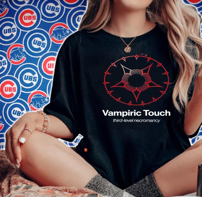 Vampiric Touch third level necromancy spell symbol shirt woman shirt