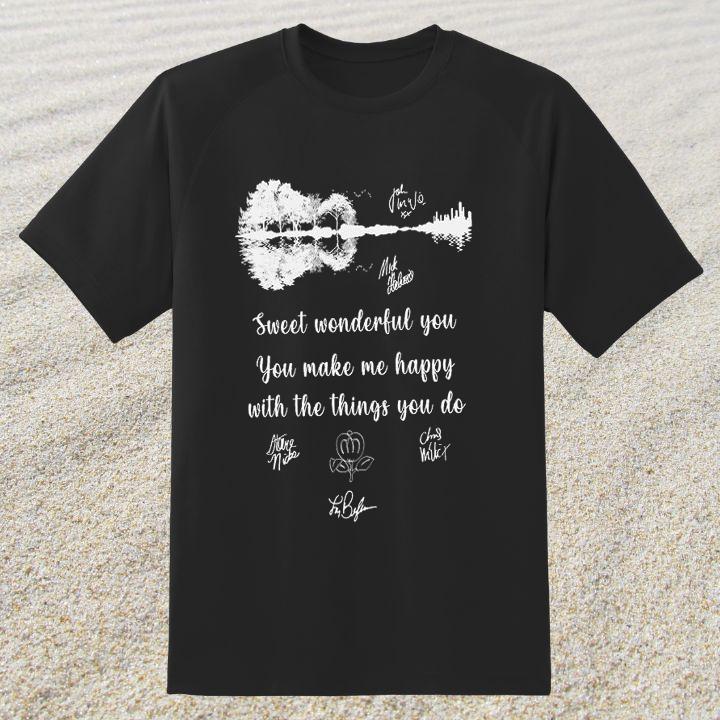 Official Fleetwood Mac Rumours Sweet Wonderful You Make Loving Fun Guitar Lake Shirt
