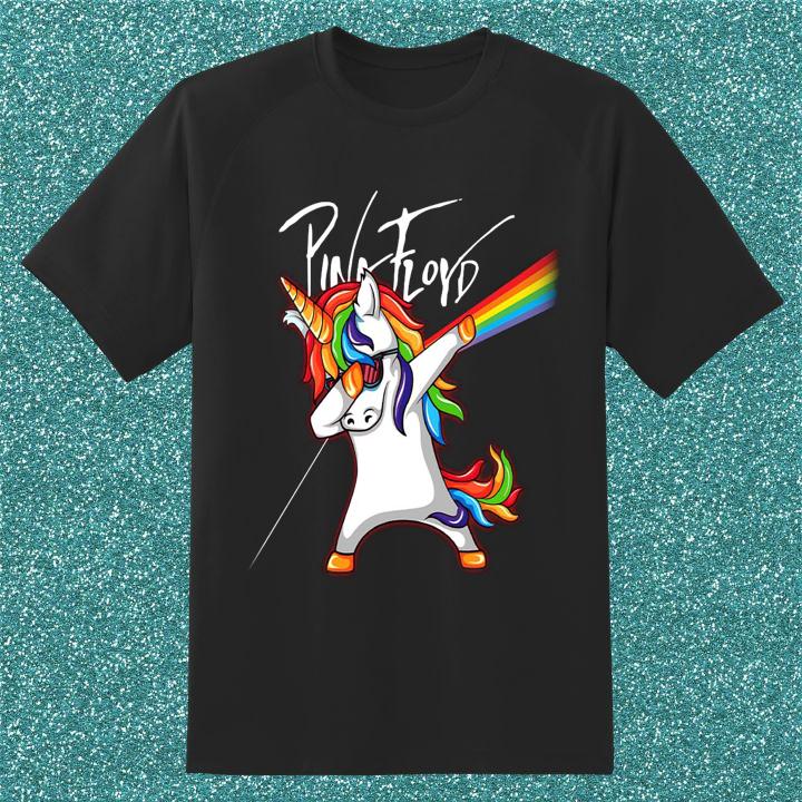 Funny Dabbing Unicorn Pink Floyd Dark Side Of The Moon T-Shirt