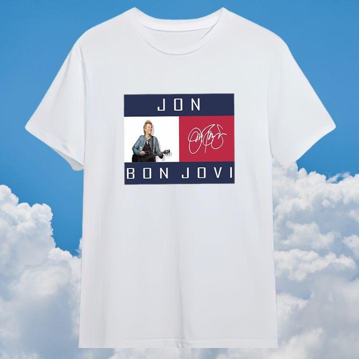Official Tommy Hilfiger Jon Bon Jovi Autograph T-Shirt