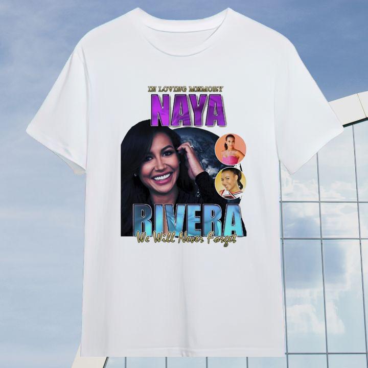 In Loving Memory Naya Rivera We Will Never Forget Memorial Thank You Shirt
