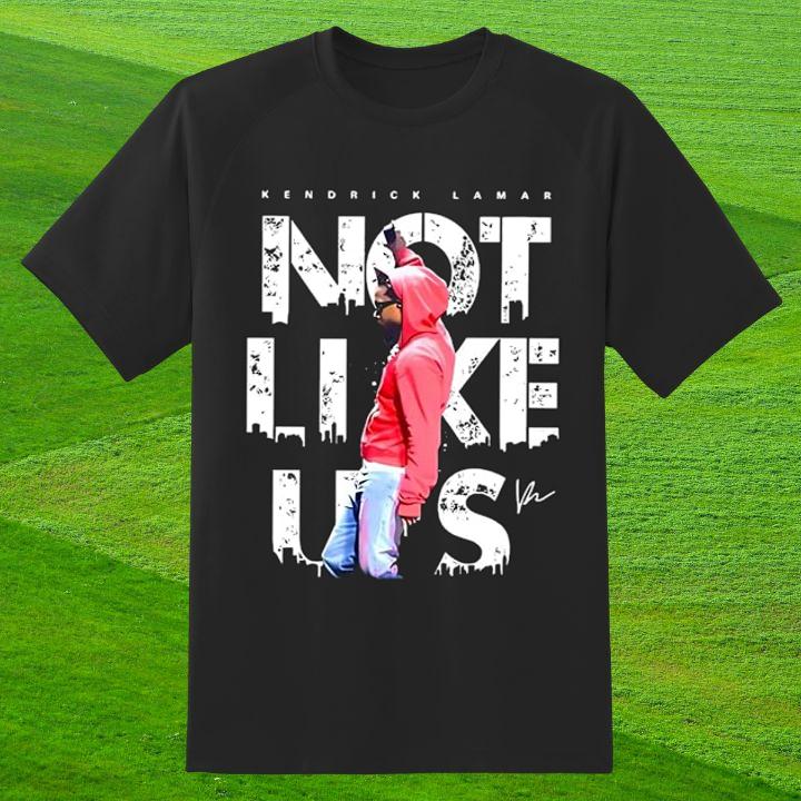 Kendrick Lamar Rapper Not Like Us Signed Shirt