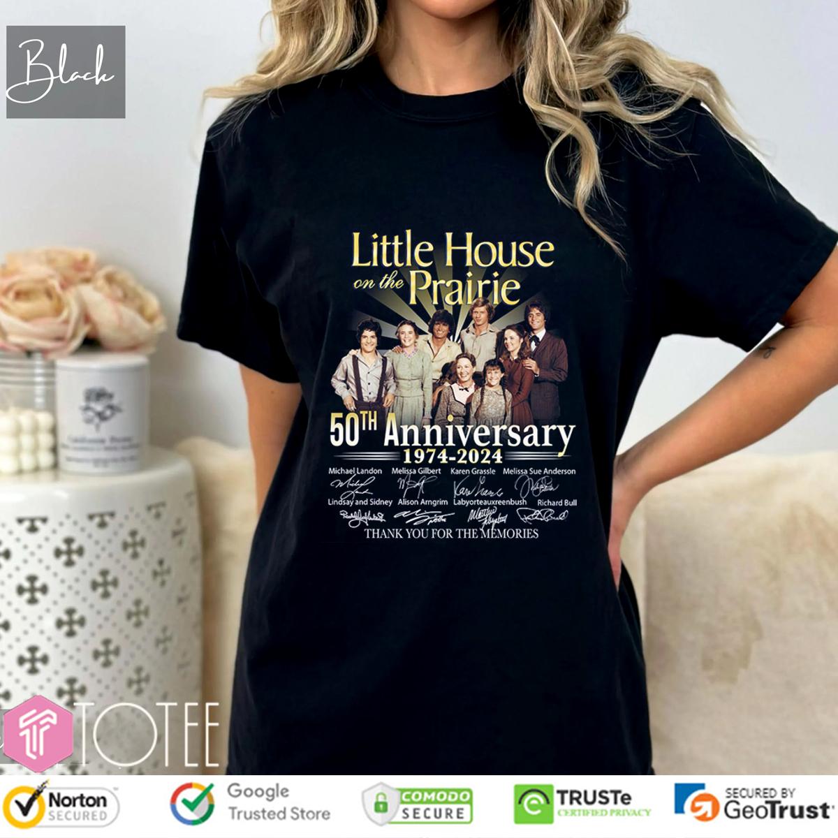 Little House On The Prairie 50Th Anniversary Thank You For The Memories T-Shirt