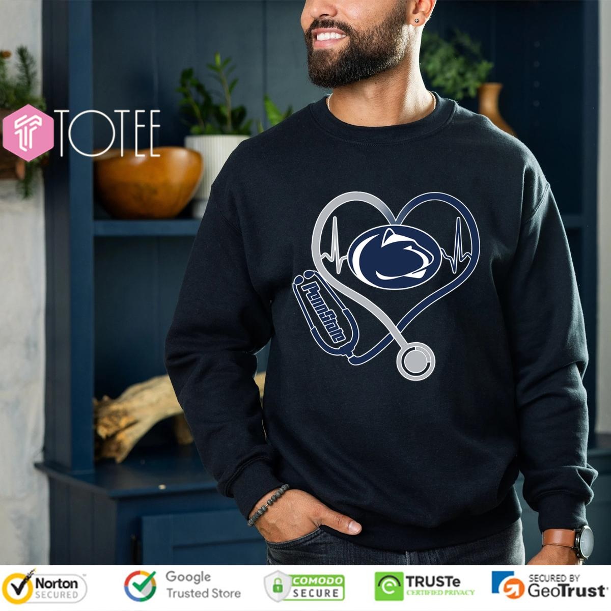 Stethoscope Nurse Heartbeat Heart Penn State Nittany Lions Shirtstethoscope Nurse Heartbeat Heart Penn State Nittany Lions Sweatshirt