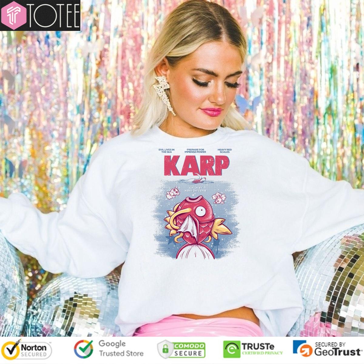 Karp Pokémon Magikarp Parody Jaws Film Sweatshirt