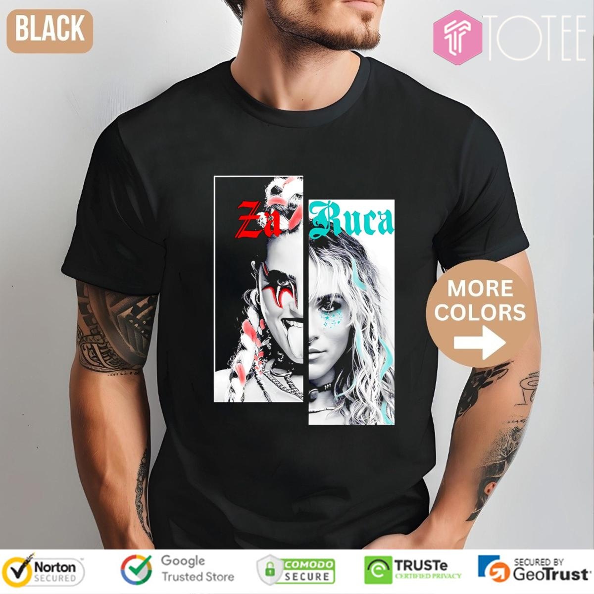Zaruca Wwe Faces T-shirt