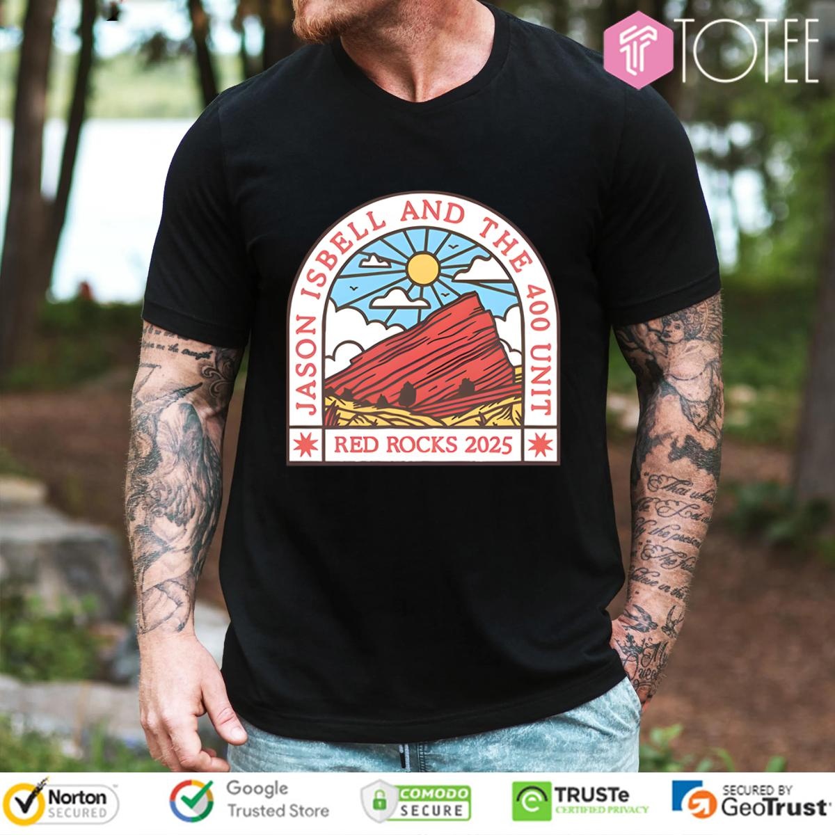 Jason Isbell And The 400 Unit Red Rocks Amphitheatre Morrison Colorado May 3 2025 T-shirt